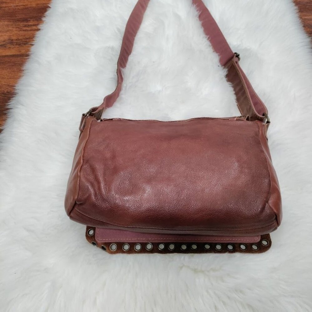 Wilson Leather Western Leather Prairie Cowgirl Hippie Boho Messanger Satchel Bag - Picture 8 of 13